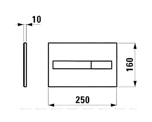 Клавиша смыва Laufen Lis 8.9566.1.000.000.1 белая