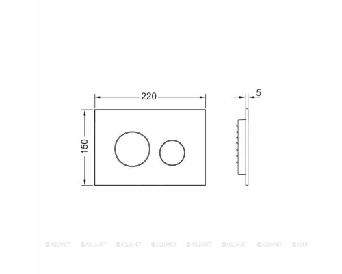 Клавиша смыва TECE Loop 2 9240926 белый матовый