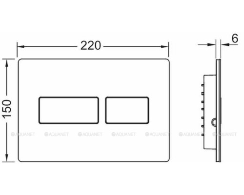 Клавиша смыва TECE Solid 9240435 бронза
