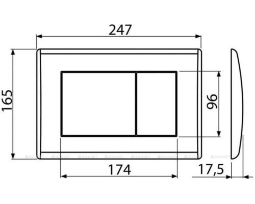 Кнопка смыва AlcaPlast M278