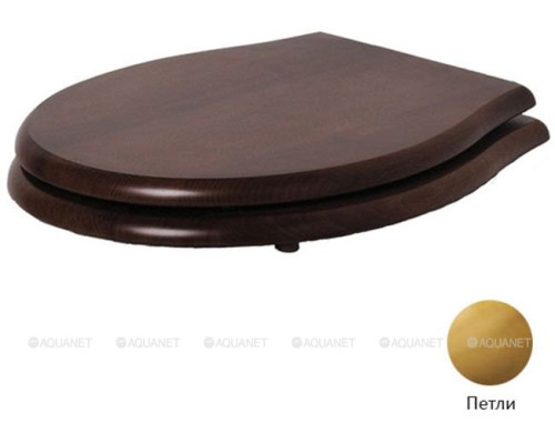 Крышка-сиденье для унитаза Azzurra Jubilaeum/Giunone 1800NM/F noce/oro дерево/золото