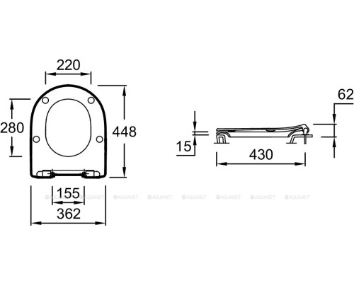 Крышка-сиденье для унитаза Jacob Delafon Odeon Rive Gauche E24889-00