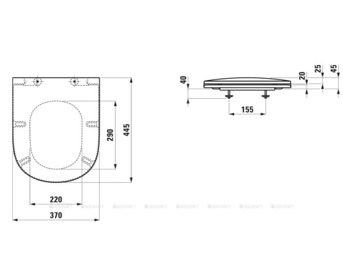 Крышка-сиденье для унитаза Laufen Lua 8.9108.3.000.000.1