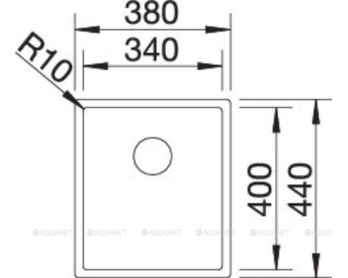 Кухонная мойка Blanco Claron 340-IF 523388 нерж. сталь мат Durinox In Fino