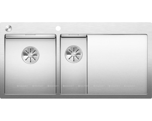 Кухонная мойка Blanco Claron 6S-IF/A 521646 нерж. сталь зерк.пол. левая