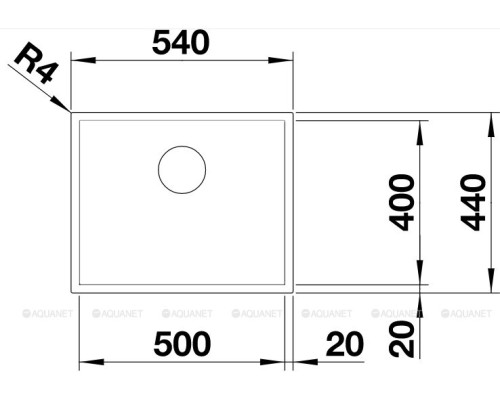 Кухонная мойка Blanco Zerox 500-U Dark Steel 526243