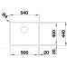 Кухонная мойка Blanco Zerox 500-U Dark Steel 526243