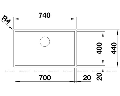 Кухонная мойка Blanco Zerox 700-U Durinox 521560