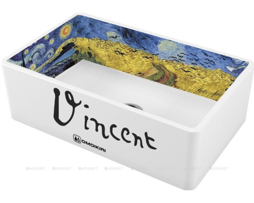 Кухонная мойка Omoikiri Mikura 76-Vangogh 4993024 Natceramic/белый с рисунком