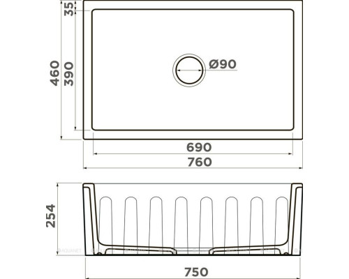 Кухонная мойка Omoikiri Mikura 76-Vangogh 4993024 Natceramic/белый с рисунком