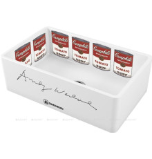 Кухонная мойка Omoikiri Mikura 76-Warhol 4993025 Natceramic/белый с рисунком