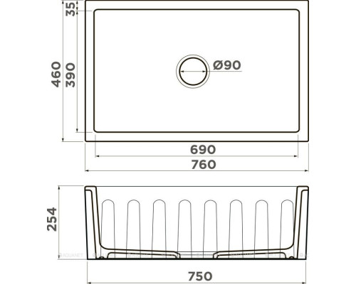 Кухонная мойка Omoikiri Mikura 76-Warhol 4993025 Natceramic/белый с рисунком