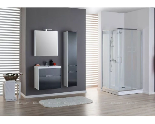 Зеркальный шкаф Aquanet Латина 70 белый