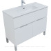 Мебель для ванной Aquanet Алвита New 100 1 ящик, 2 дверцы, белый матовый