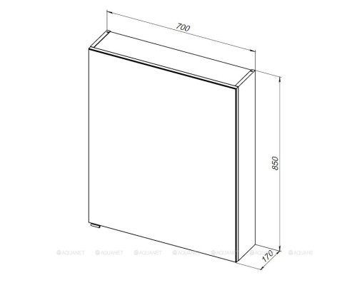 Мебель для ванной Aquanet Алвита new 70 белый матовый