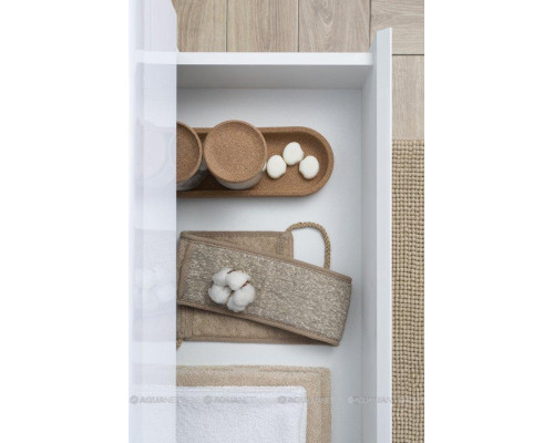 Мебель для ванной Aquanet Беркли 60 белый/дуб рошелье (зеркало дуб рошелье)