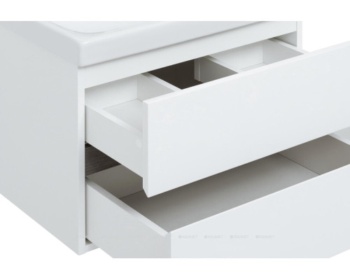 Мебель для ванной Aquanet Беркли 60 белый/дуб рошелье (зеркало дуб рошелье)