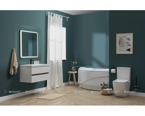 Мебель для ванной Aquanet Беркли 60 белый/дуб рошелье (зеркало дуб рошелье)