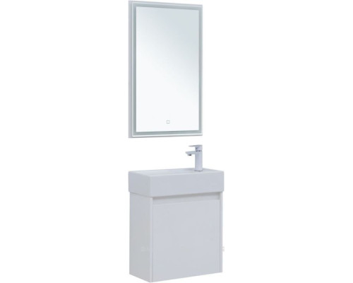 Мебель для ванной Aquanet Nova Lite 50 белый глянец (с дверцей)