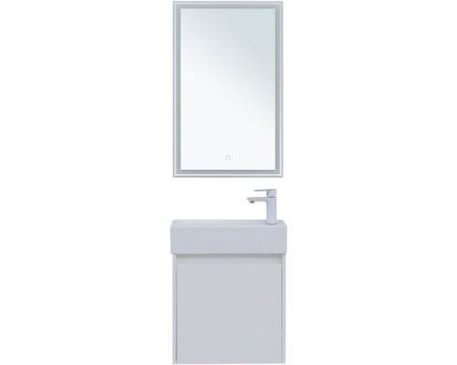 Мебель для ванной Aquanet Nova Lite 50 белый глянец (с дверцей)