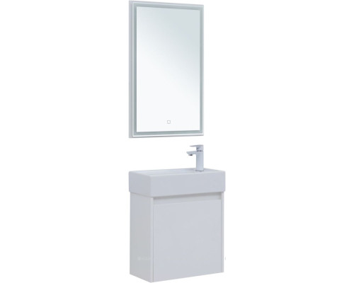 Мебель для ванной Aquanet Nova Lite 50 белый глянец (с дверцей)