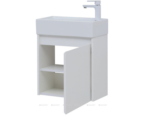 Мебель для ванной Aquanet Nova Lite 50 белый глянец (с дверцей)