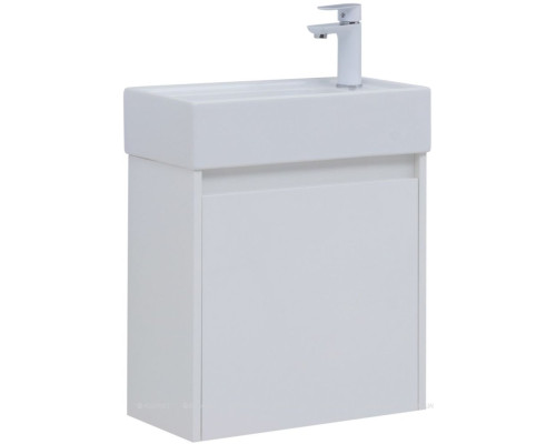Мебель для ванной Aquanet Nova Lite 50 белый глянец (с дверцей)