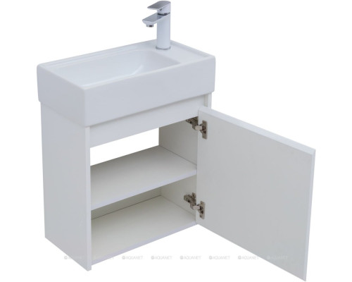 Мебель для ванной Aquanet Nova Lite 50 белый глянец (с дверцей)