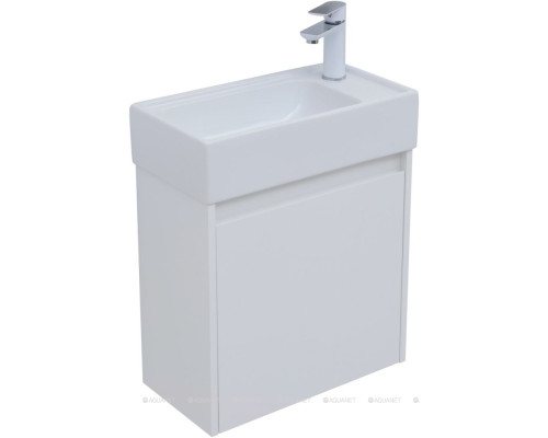 Мебель для ванной Aquanet Nova Lite 50 белый глянец (с дверцей)