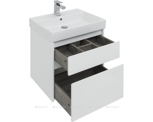 Мебель для ванной Aquanet Nova Lite 60 белый (2 ящика)