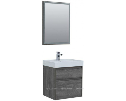 Мебель для ванной Aquanet Nova Lite 60 дуб рошелье (2 ящика)