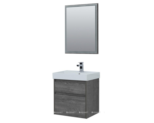 Мебель для ванной Aquanet Nova Lite 60 дуб рошелье (2 ящика)