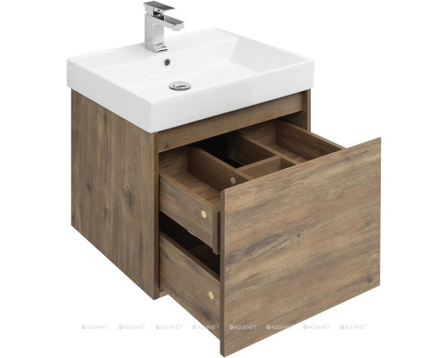 Мебель для ванной Aquanet Nova Lite 60 дуб рустикальный (1 ящик)