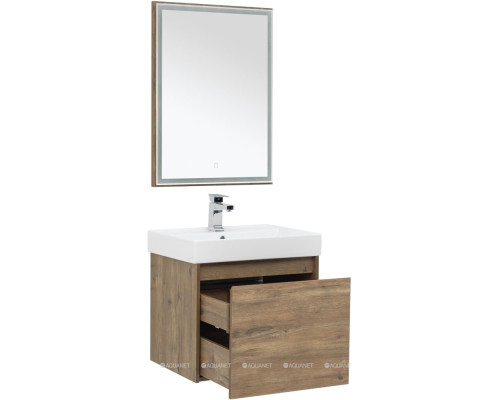 Мебель для ванной Aquanet Nova Lite 60 дуб рустикальный (1 ящик)