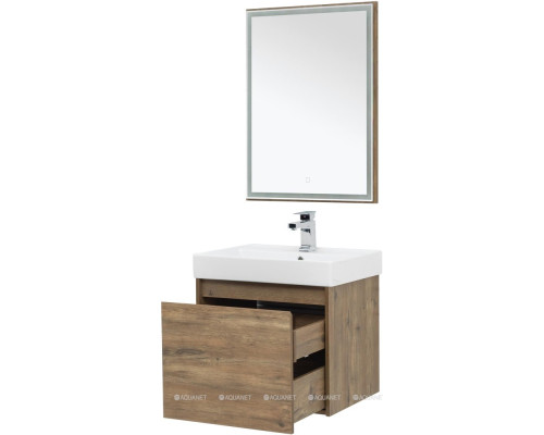 Мебель для ванной Aquanet Nova Lite 60 дуб рустикальный (1 ящик)