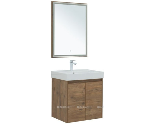 Мебель для ванной Aquanet Nova Lite 60 дуб рустикальный (2 дверцы)