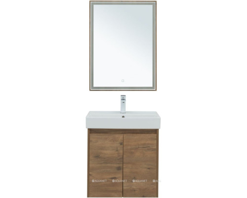 Мебель для ванной Aquanet Nova Lite 60 дуб рустикальный (2 дверцы)