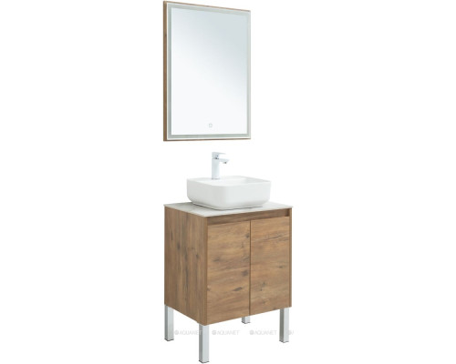 Мебель для ванной Aquanet Nova Lite 60 дуб рустикальный (2 дверцы)