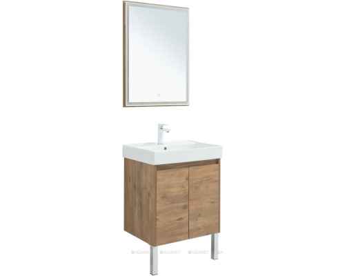 Мебель для ванной Aquanet Nova Lite 60 дуб рустикальный (2 дверцы)