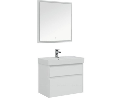 Мебель для ванной Aquanet Nova Lite 75 белый (2 ящика)