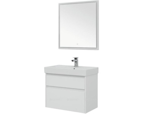 Мебель для ванной Aquanet Nova Lite 75 белый (2 ящика)