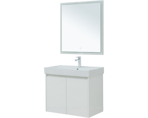 Мебель для ванной Aquanet Nova Lite 75 белый глянец (2 дверцы)