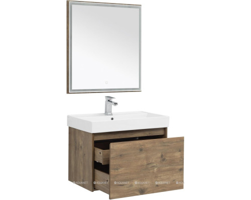 Мебель для ванной Aquanet Nova Lite 75 дуб рустикальный (1 ящик)