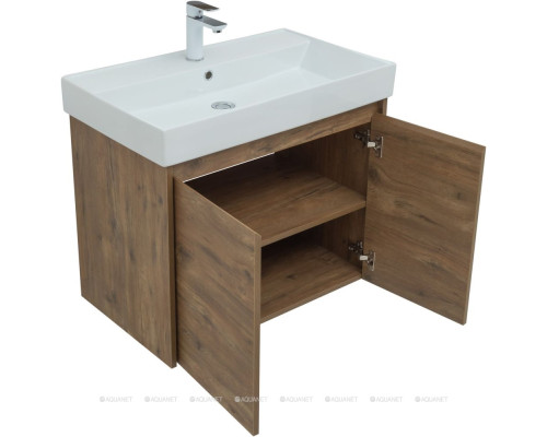 Мебель для ванной Aquanet Nova Lite 75 дуб рустикальный (2 дверцы)