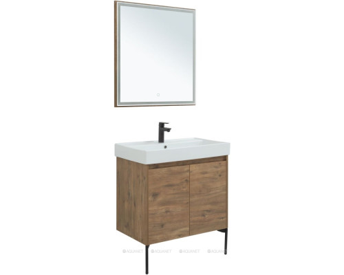 Мебель для ванной Aquanet Nova Lite 75 дуб рустикальный (2 дверцы)