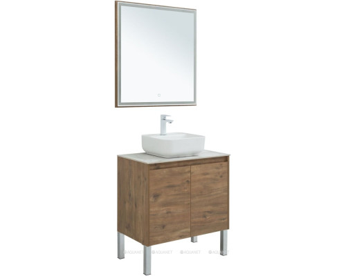 Мебель для ванной Aquanet Nova Lite 75 дуб рустикальный (2 дверцы)