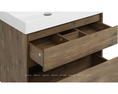 Мебель для ванной Aquanet Nova Lite 75 дуб рустикальный (2 ящика)