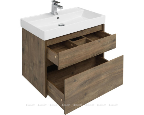 Мебель для ванной Aquanet Nova Lite 75 дуб рустикальный (2 ящика)