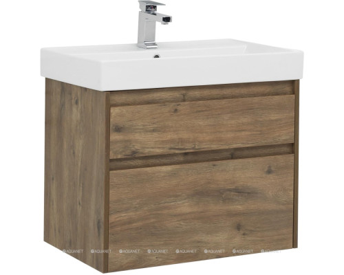 Мебель для ванной Aquanet Nova Lite 75 дуб рустикальный (2 ящика)