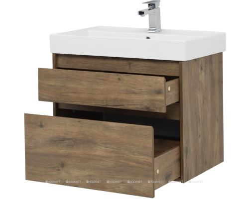 Мебель для ванной Aquanet Nova Lite 75 дуб рустикальный (2 ящика)